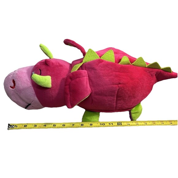 Flip A Zoo Plush Daphne Dragon flips to Thea Unicorn Huggable, Lovable Toy - Picture 3 of 14